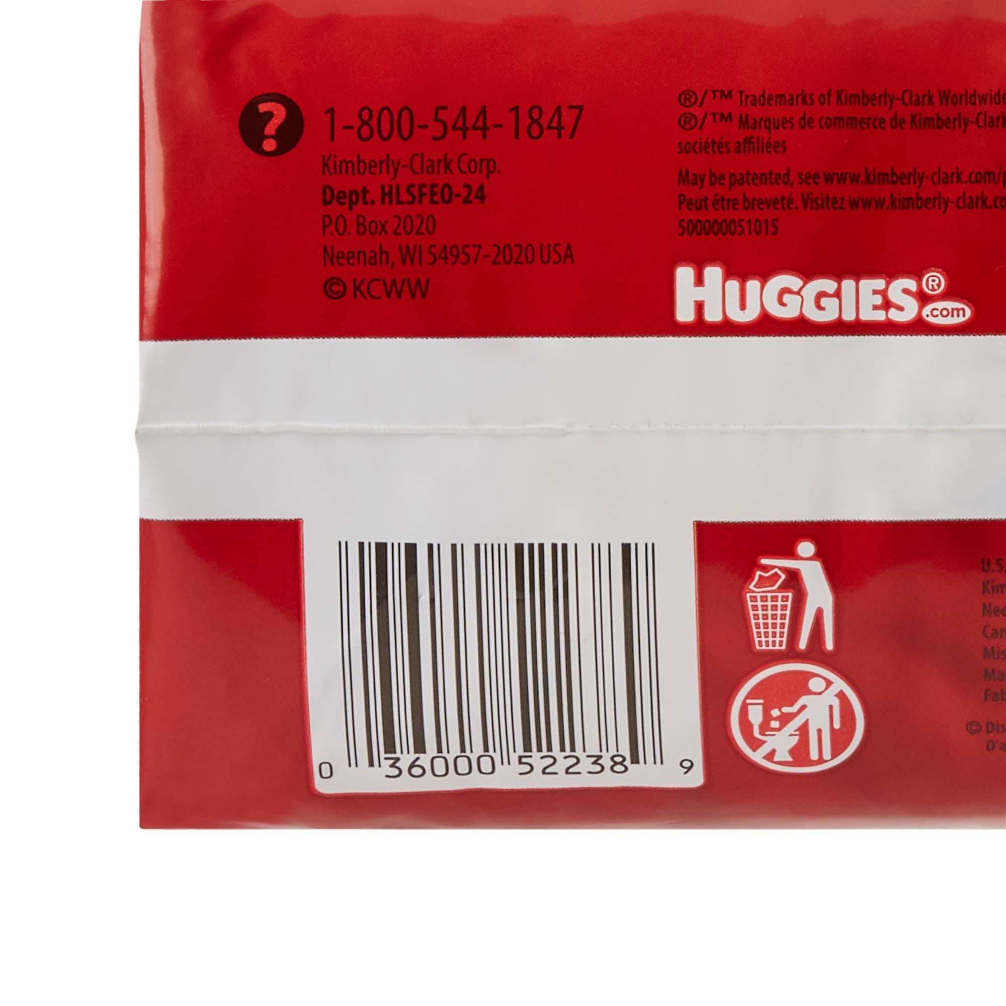 Kimberly Clark 52238 - Diaper Huggies Nwbrn, 24 Count, Unisex Incontinence Protector