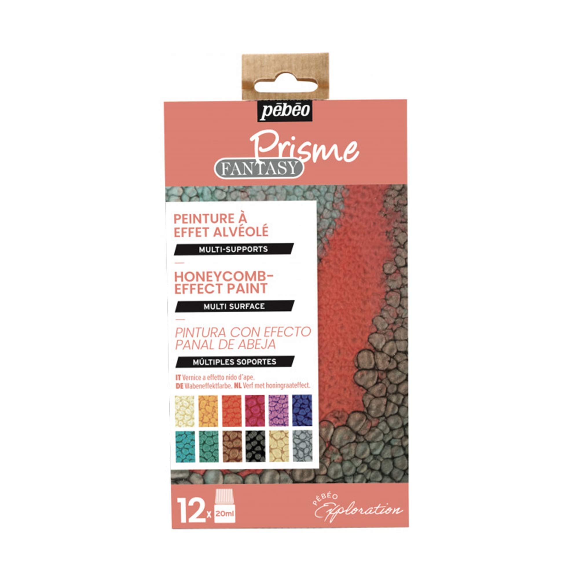 Pebeo 757431 Fantasy PRISME Explorer Set, Assorted, 12X20ML