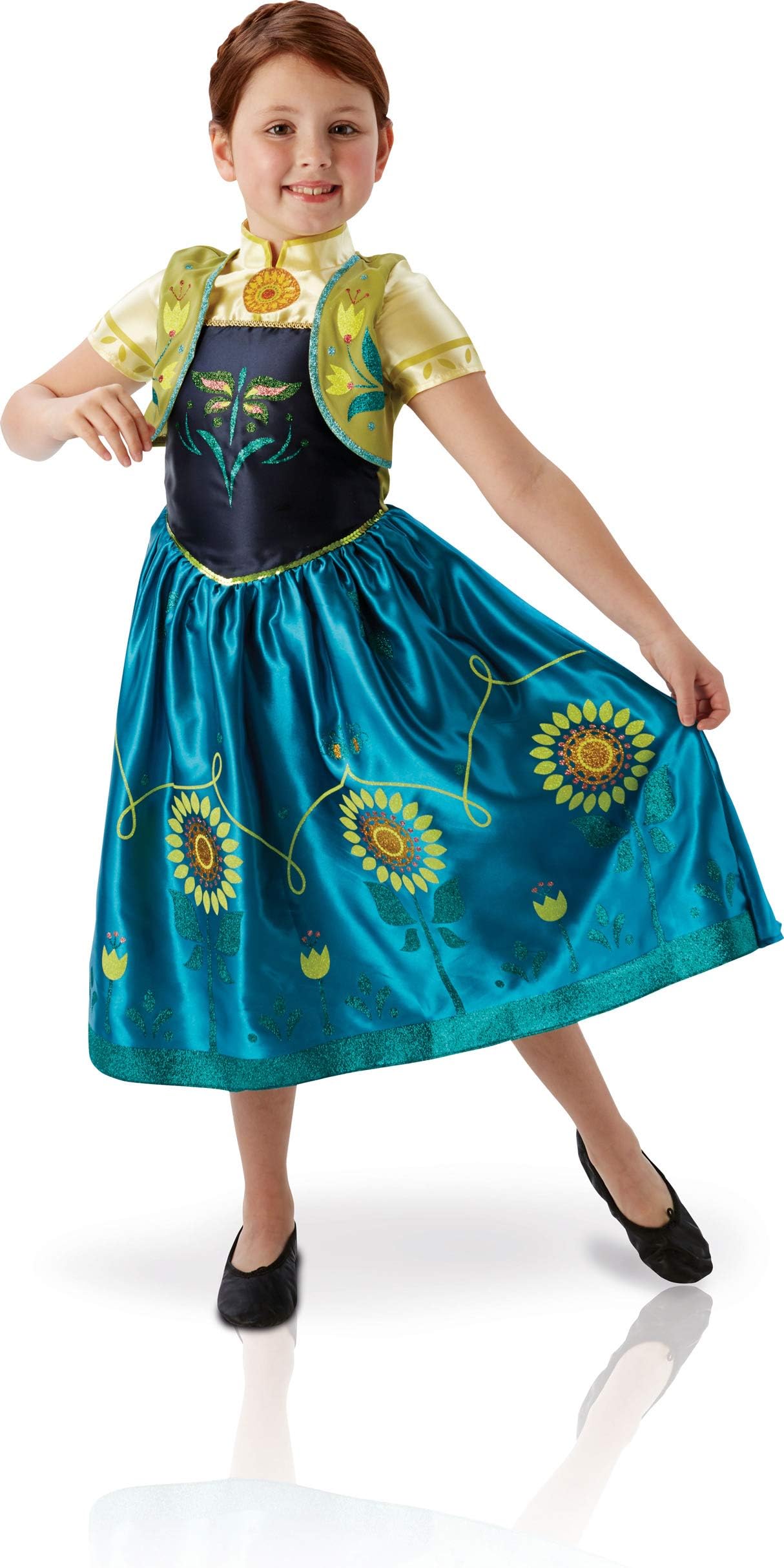 FROZEN (DISNEY) ~ Anna Deluxe - FROZEN FEVERTM - Kids Costume 5 - 6 years