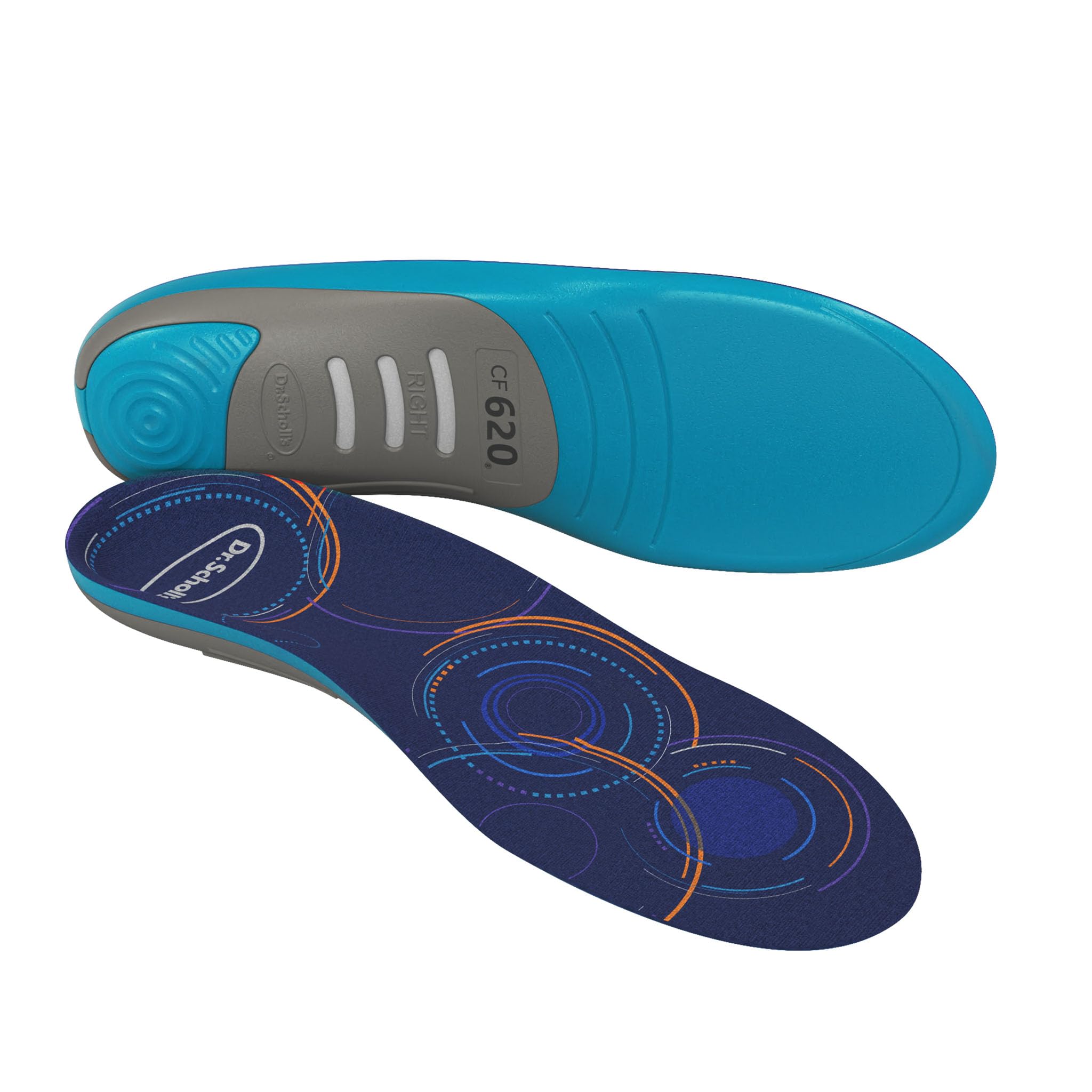 Dr. Scholl's Custom FiT Comfort – Plantar Fasciitis Insoles, Orthotics Shoe Inserts with Arch Support for Men & Women, Suitable for 220+ lbs, Stay on Your Feet All-Day with Optimum Cushioning, CF620