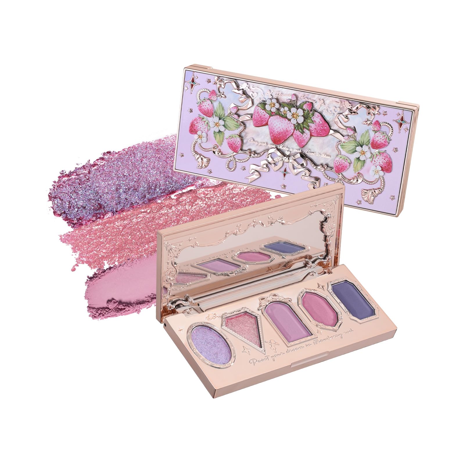 STRAWBERRY ROCCOCO COLLECTION MAKEUP PALETTE 02 STRAWBERRY CASSIS