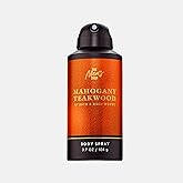Bath & Body Works Body Spray for Men, Mahogany Teakwood Scent, Men’s Spray with Long-Lasting Personal Fragrance, Warm Woodsy & Masculine Scent, 3.7 oz - 1 Pack
