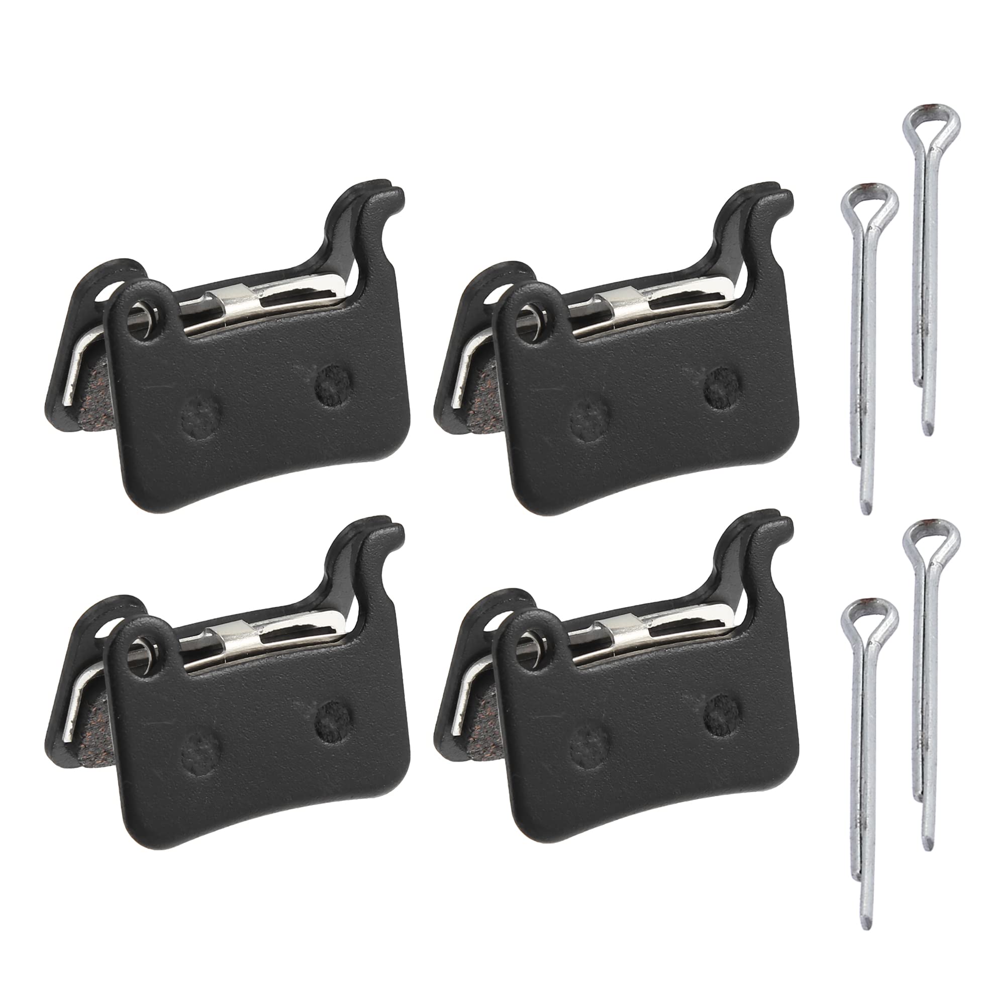 X AUTOHAUX 4 Pair Semi Metal Disc Bike Brake Pads with Split Pin for XTR M975
