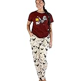 Lazy One Women's Pajama Set, Short Sleeves with Cute Prints, Relaxed Fit