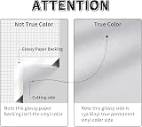 Lya Vinyl Matte Metallic Permanent Vinyl 12x5Ft Silver for Cricut Silhouette view 3