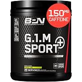 BARE PERFORMANCE NUTRITION G.1.M Sport+ Endurance Pre-Workout &ndash; Lemon Lime | 25 Servings | 20g Carbs, 350mg Sodium, 150mg Caffeine | Electrolytes, Nootropics &amp; Cluster Dextrin&reg; for Energy &amp; Focus
