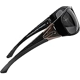 Fishoholic Polarized Fishing Sunglasses with Metal Logo UV400 Fishing Gift with Hard Case and Pouch