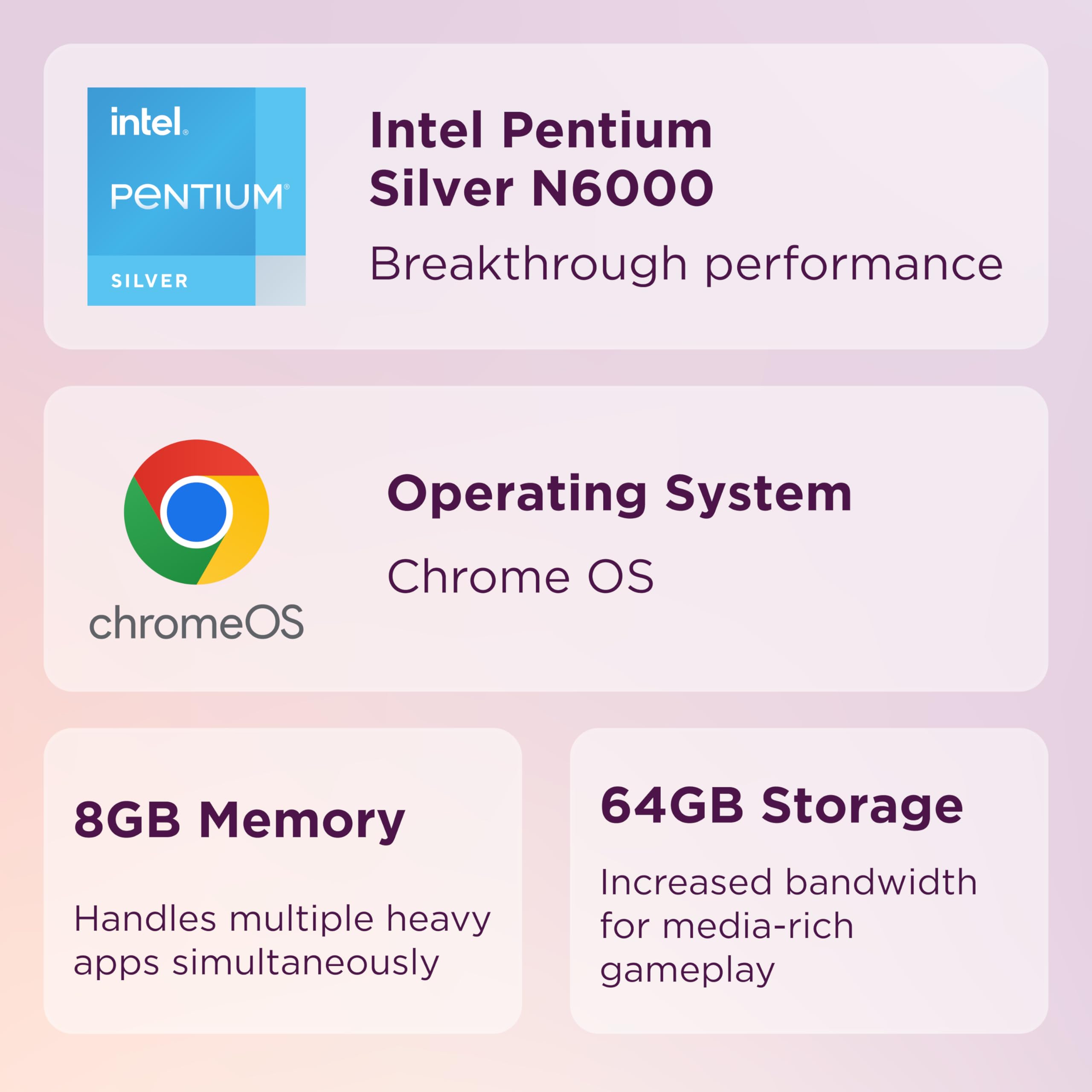 Lenovo IdeaPad Flex 3i Chromebook Laptop, Intel® UHD Graphics, 15.6” FHD Display, Intel Pentium N6000, 8GB RAM, 128GB SSD, 1920x1080 px, Touchscreen, Chrome OS, Abyss Blue