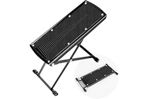 Foldable 6-Position Height Adjustable Pedicure & Manicure Foot Rest, Non-Slip Rubber Foot Stool for Comfortable Home Nail Care, Easy Toenail Trimming & Nail Art Foot Stool