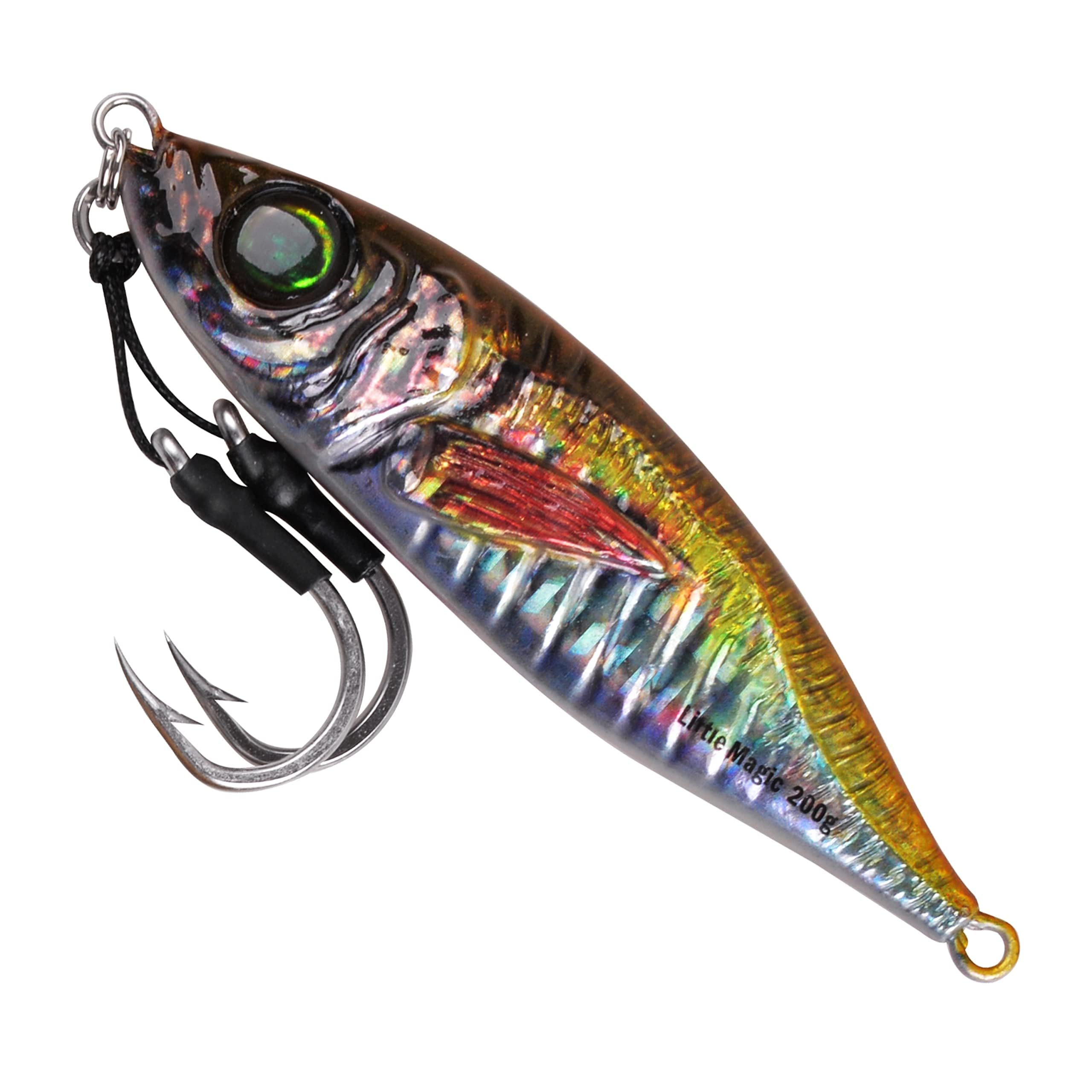 Slow Pitch Jigs Saltwater Fishing Jigging Lures Glow Vertical Metal Jigs with Assist Hooks Butterfly Jigs 3D Printing Offshore Deep Sea Ocean Fishing Pitching Lures for Tuna Kingfish Bluefin