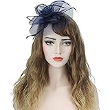 AcecharmingFascinators Hat Flower Sinamay Feather Headband Cocktail Tea Party Headwear Kentucky Hat Girls and Women