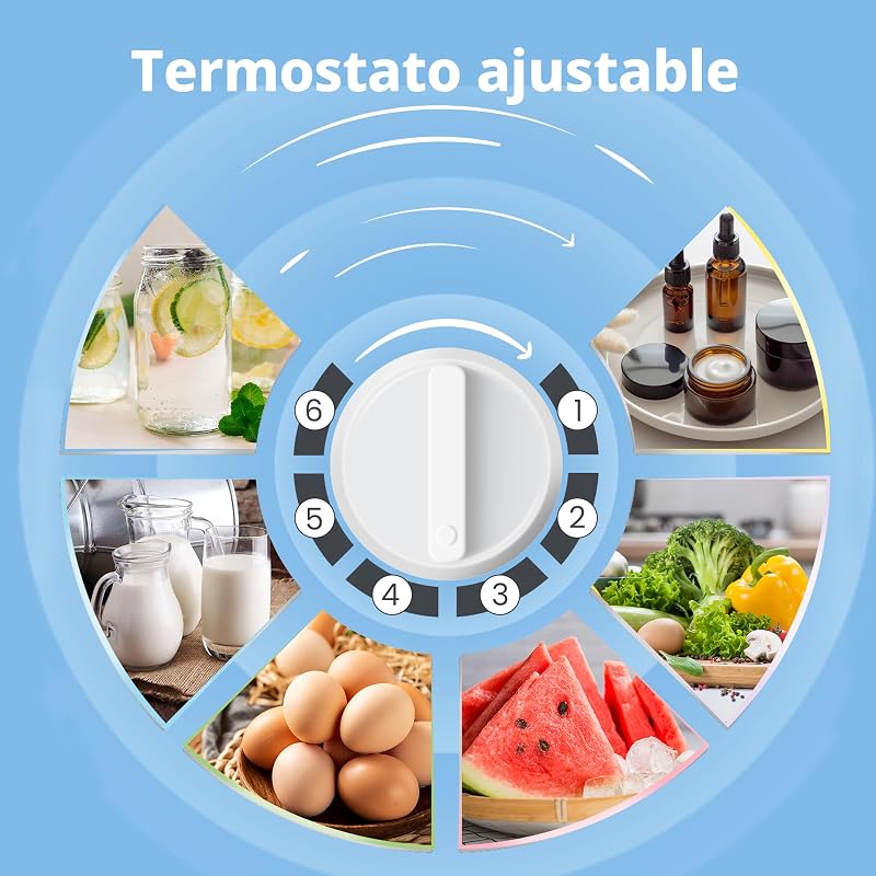 ' RCD50WH2(E) Frigorífico Mini Bar, pequeno silencioso, porta mono, para aplicações em hotel, casa, escritório, 43L, branco, 47,2 x 45 x 49,2 cm