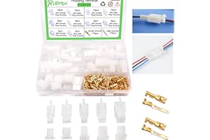 Ruibapa 432 PCS Auto Electrical Wire Connectors Kit,2.8mm 2 3 4 6 9 Pin Wire Connector Housing Terminal Male Female Plug Pin Header Crimp Wire Terminals Connector Assortment Kit
