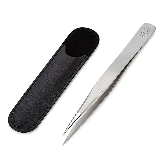 Splinter Tweezers. Surgical Quality Stainless Steel Tweezers With Micro