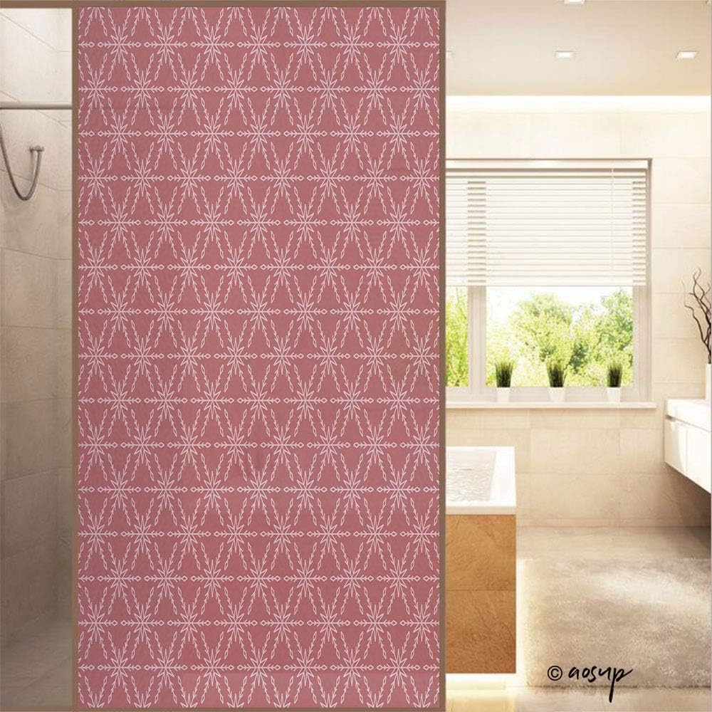 ShopHM 3D No Glue Static Decorative Privacy Window Films, Snowflakes W23.6xH47.2in, Privacy Decorative Glass Film