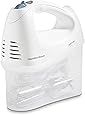Hamilton Beach 6-Speed Electric Hand Mixer, Beaters and Whisk, with Snap-On Storage Case, White
