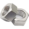 2pcs M20 x 1.5mm Pitch Hex Nuts Stainless Hex Nu, Metric Fine Thread Hex Nuts