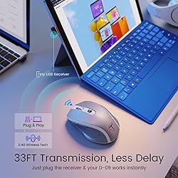 HOTWEEMS D-09 Wireless Mouse for Laptop - Ergonomic
