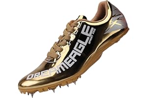 TURAFO Mens Track and Field Shoes Teenagers Spikes Sneakers Boys Track Race Jumping Professional Running Nail Spikes Shoes Bo