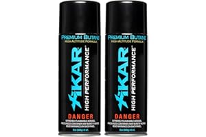 XIKAR PUROFINE High Altitude Performance Butane Fuel Refill - Premium Quality Fuel for Lighters with Jet Flame and Zero Impurities | Pure Butane Refill for Clean Burning - 8 Oz (400ml) Pack of 2