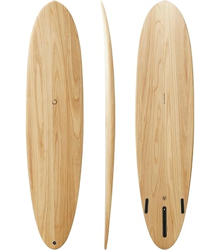 Amazon.com : nanazero Wood Skin Surfboard Mid Length MID01 6'4