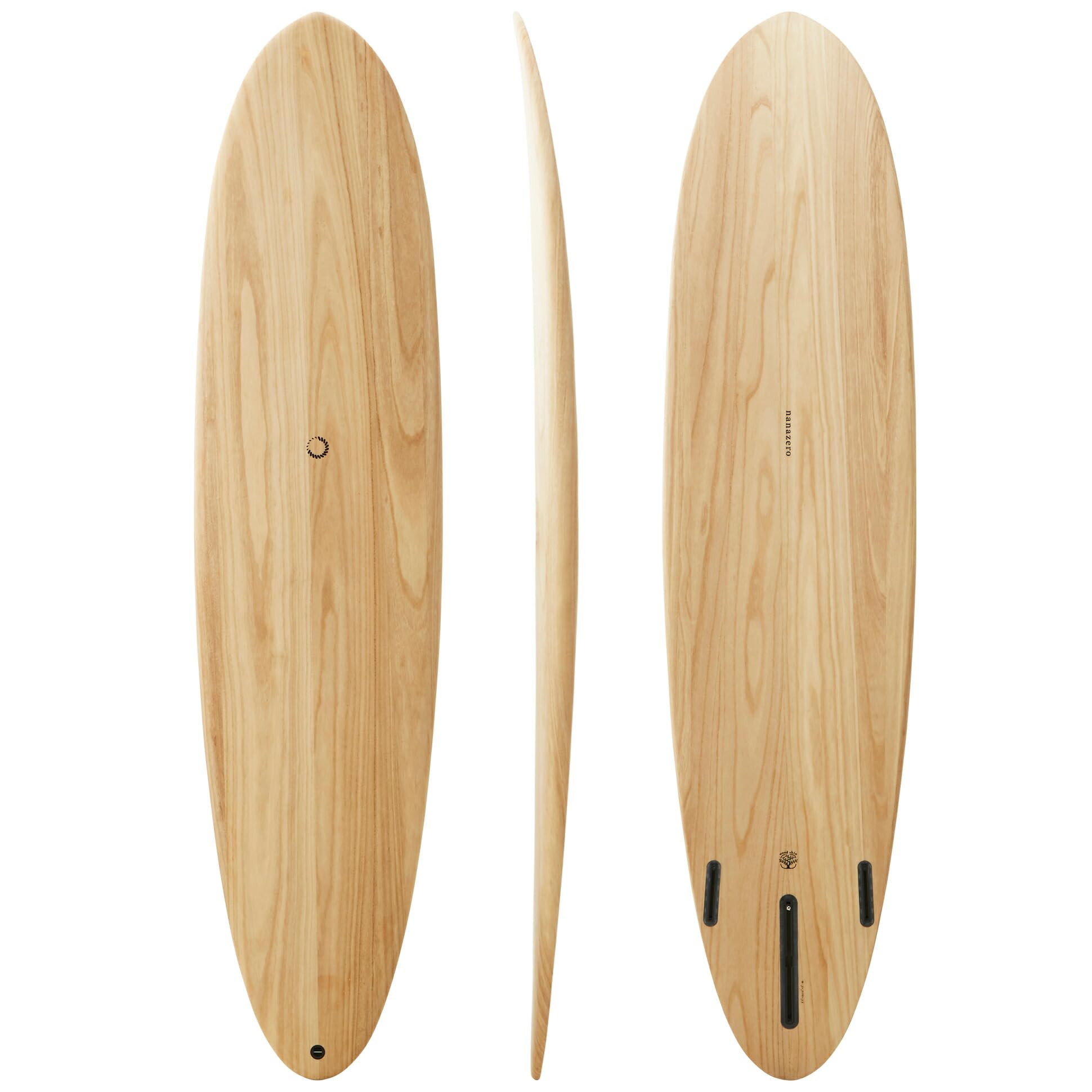 Photo 1 of ***DAMAGED - SEE NOTES/PICTURES*** nanazero Wood Skin Surfboard Minimal 8'0" Wood, Durable and Light-Weight Structure, Mid Length, Longboard