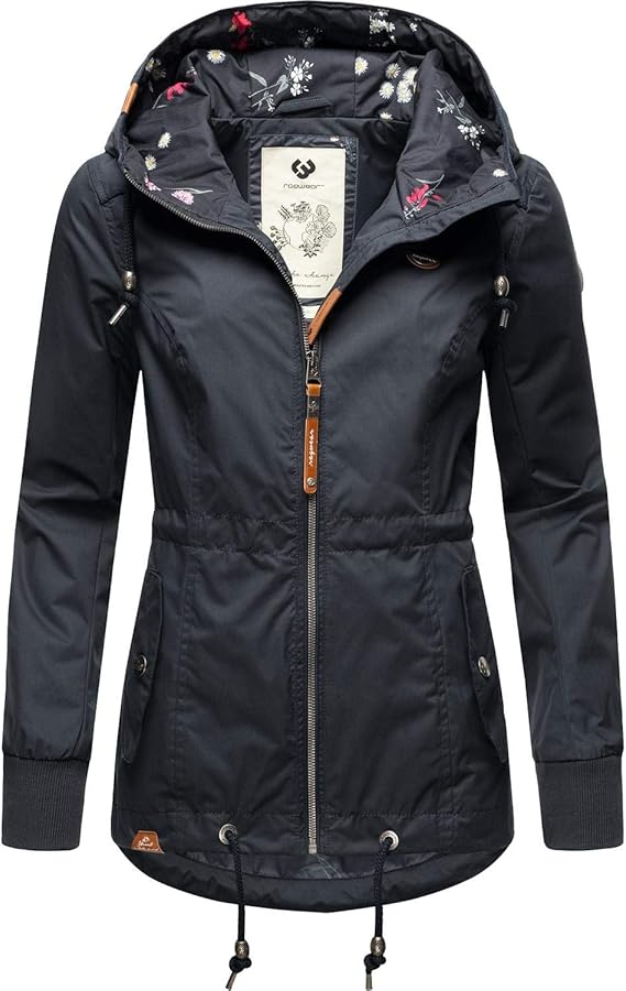 Ragwear Monade Giacca Invernale Donna Con Cappuccio - Caldo Teddy-Fleece, Taglie XS-6XL, Nero
