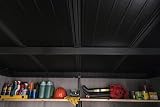Keter Artisan 11x7 Resin Outdoor Storage Shed Kit Grey Black Garden Tools Patio view 6