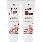 Forever Living - Forever Aloe Heat Lotion with Menthol & Eucalyptus - Skin Nourishment - Vegan-Friendly Formula - 4 fl oz. (Pack of 2)