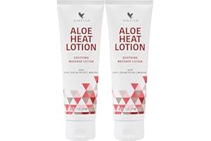 FOREVER LIVING PRODUCTS Forever Living - Forever Aloe Heat Lotion with Menthol & Eucalyptus - Skin Nourishment - Vegan-Friendly Formula - 4 fl oz. (Pack of 2)