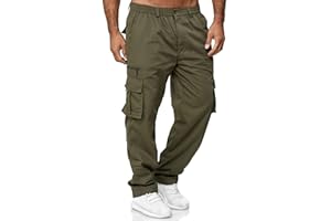 Rela Bota Men Outdoor Cargo Pant Lightweight Tactical Pant Hiking Jogger Classic Fit Multi Pockets
