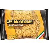 La Moderna Shell Conchas Traditional Pasta, 16 oz, Pack of 1 | Classic shell conchas pasta for soups, casseroles, salads, and family meals; semolina and durum flour; Non-GMO; kosher