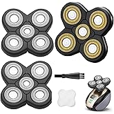 3PCS Universal 5 Blades Compatible with Freedom Gold Shaver, Head Shaver Replacement Heads