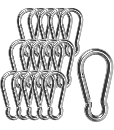 Heavy Duty Stainless Steel Spring Snap Rope Hookcarabiner4 Pack