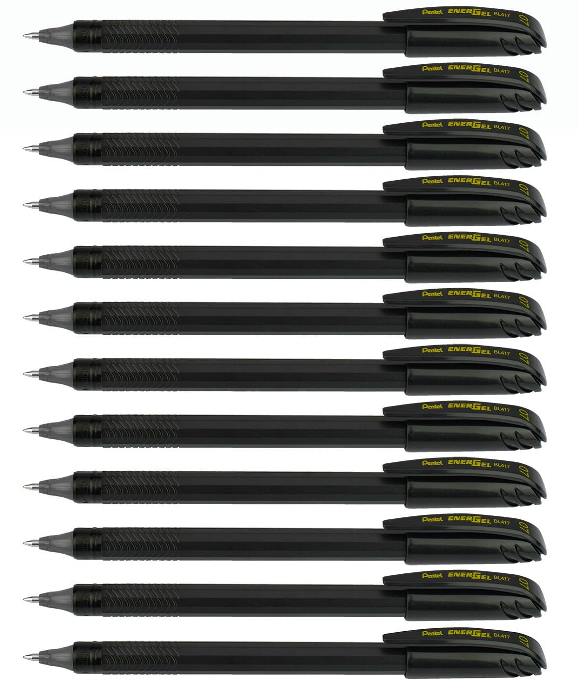 Pentel EnerGel 96% Recycled Pen Black - Pack of 12