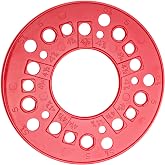Wheel Bolt Pattern Measuring Tool, 5 Lug Template Gauge for 5/6/8 Hole Rims | Precise Trailer Axle Bolt Circle Tool-Red