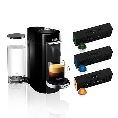Buy Nespresso Vertuoplus Deluxe Coffee And Espresso Maker By De Longhi Black With Best Selling Coffees Online In Oman B07tvfzzjh