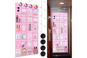CTTZCKJ Over The Door Organizer For Cruise Ships|Magnetic Door Organizers with 24-Pocket for Cruise Ship|55"x21"|Cruise Over 