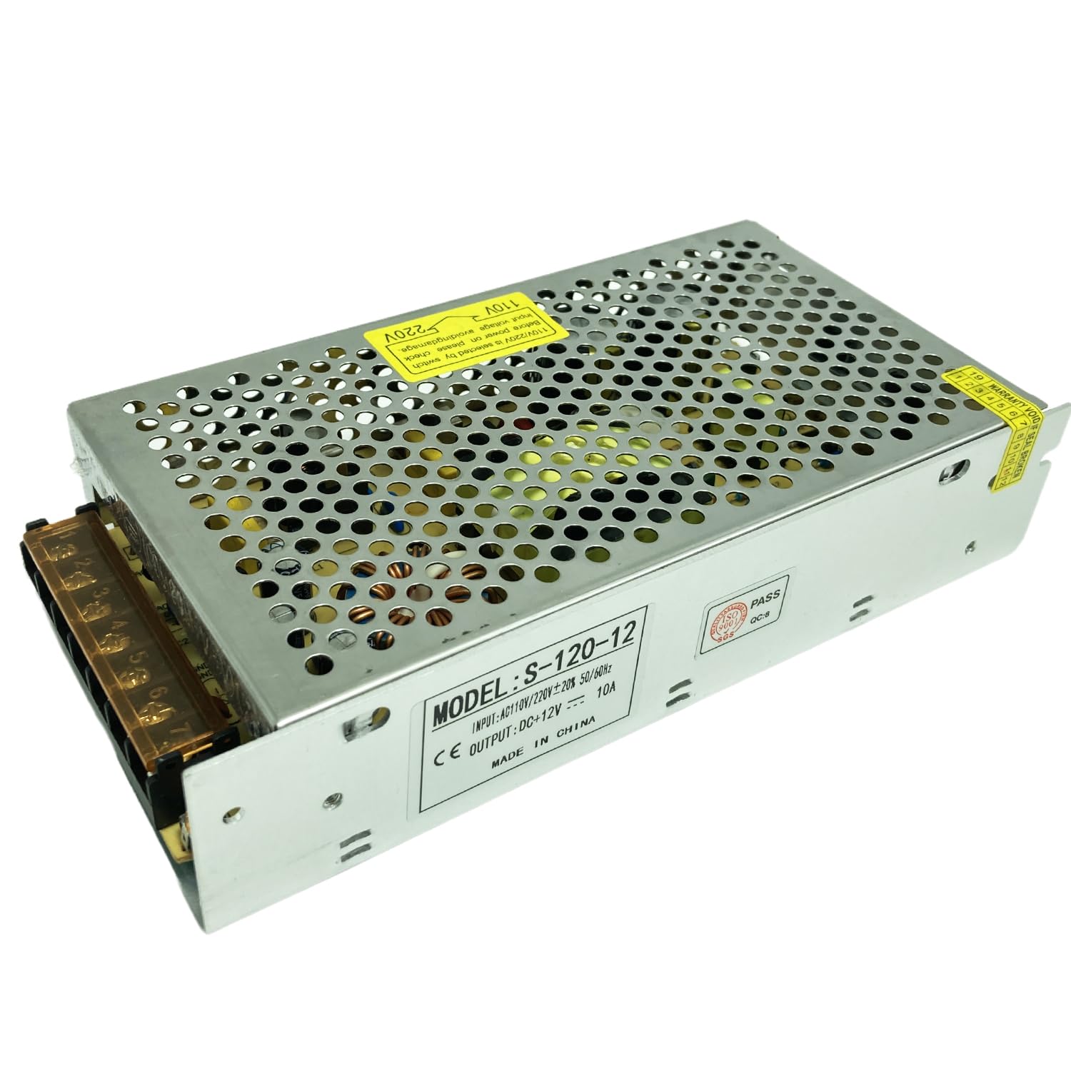 Lianshi 12V 10A 120w Switching Power Supply Short Circuit and Overload Protection Converter Transformer for Industrial Automation LED Surveillance CCTV Printer AC220V to DC12V