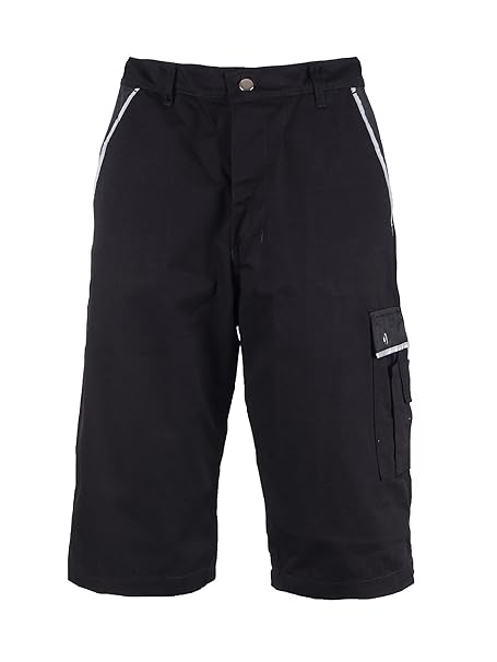 TMG® Cargo-Shorts/Arbeitshose - strapazierfähig - für den Sommer - Schwarz