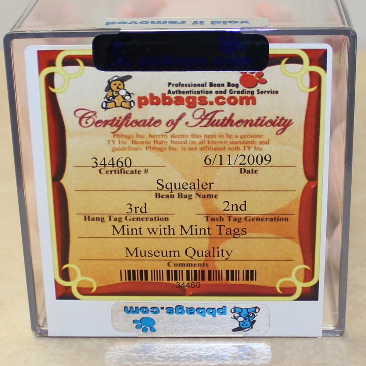 beanie baby authentication service