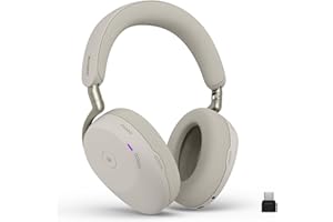 Jabra Evolve3 85 Over-Ear Wireless Bluetooth Headset with Microphone, USB-C, AI Voice Call Technology, Adaptive Active Noise 
