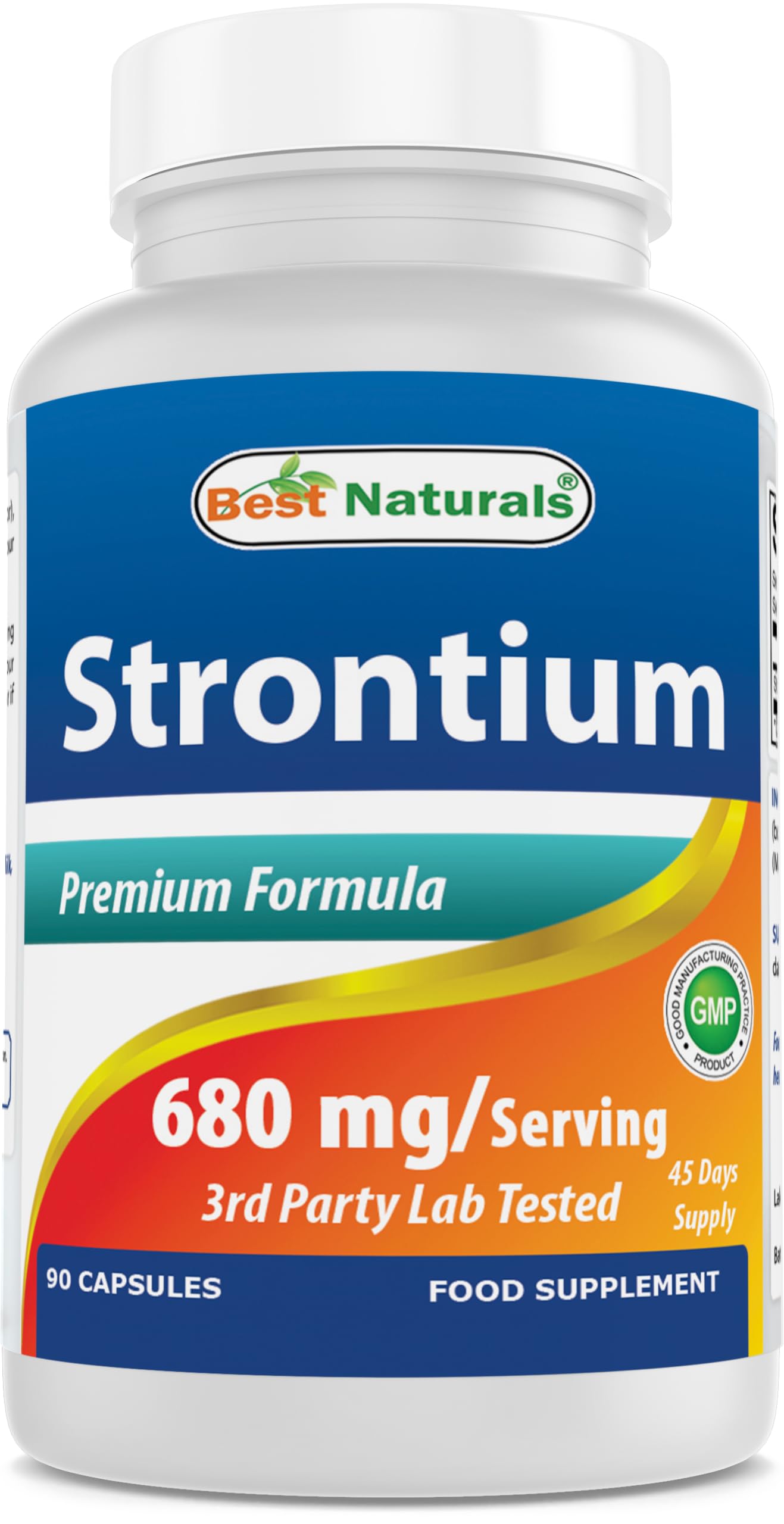 Best Naturals Strontium Bone Building Formula 680mg/serving 90 Capsules