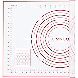 LIMNUO Silicone Pastry Mat Extra Thick Non Stick Baking Mat, Fondant Mat,Counter Mat,Dough Rolling Mat, Oven Liner, Pie Crust
