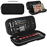 Rovhina [Large Capacity] Carrying Case for Nintendo Switch 2 (Built-in Kickstand), Hard Shell Travel Case with 24 Game Cartridges & Adapter Storage, Portable Bag for Console and Accessories