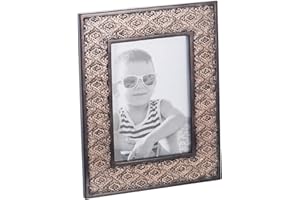 Creative Scents Dublin Brown 5"X7" Picture Frame - Wall Decor Living Room or Table Top - Desktop Photo Display with High Definition Glass Front & Easel Back, for Entryway, Bedroom or Coffee Table