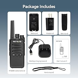 Retevis RT68B 2 Way Radio, Long Range Walkie