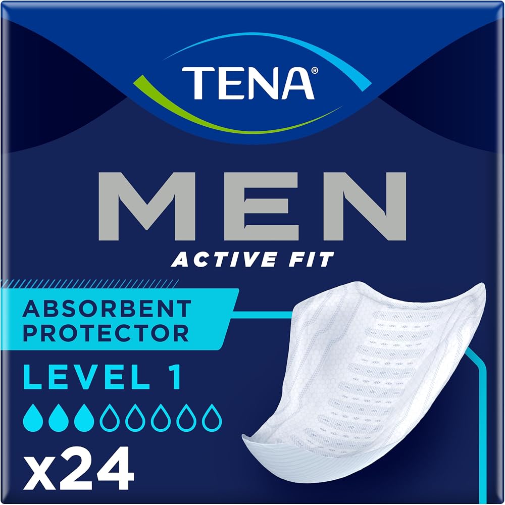 TENA Men Level 1 Inserts 24 pcs Odor Control Lock Away Core Male