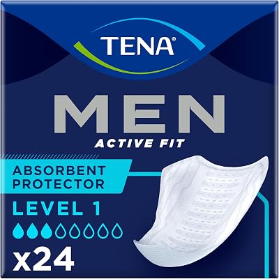 TENA Men Level 1 Inserts 24 pcs Odor Control Lock Away Core Male