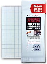 Entopest 10-Pack Clothes Moth Monitoring Traps Refills for Wardrobe Hangers